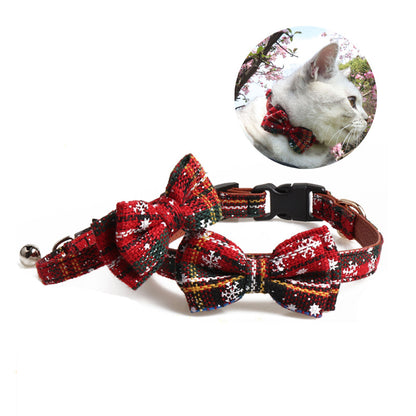 Red Striped Cat (or Puppy) Collar