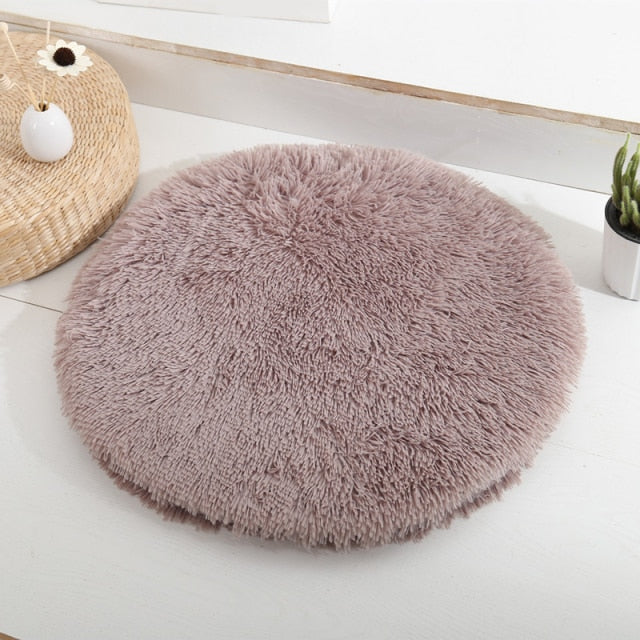 Soft Round Pet Bed - Dogs/Cats