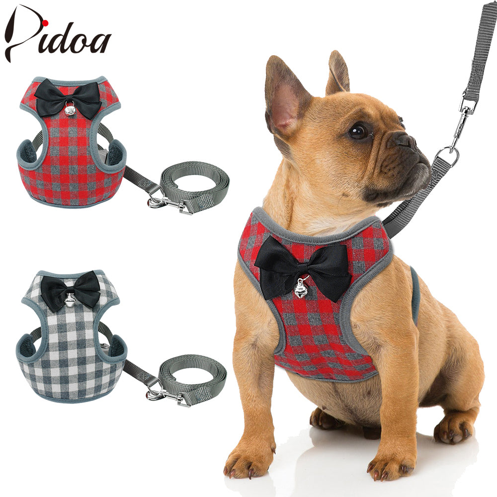Mesh Padded Vest Harness With Bowknot