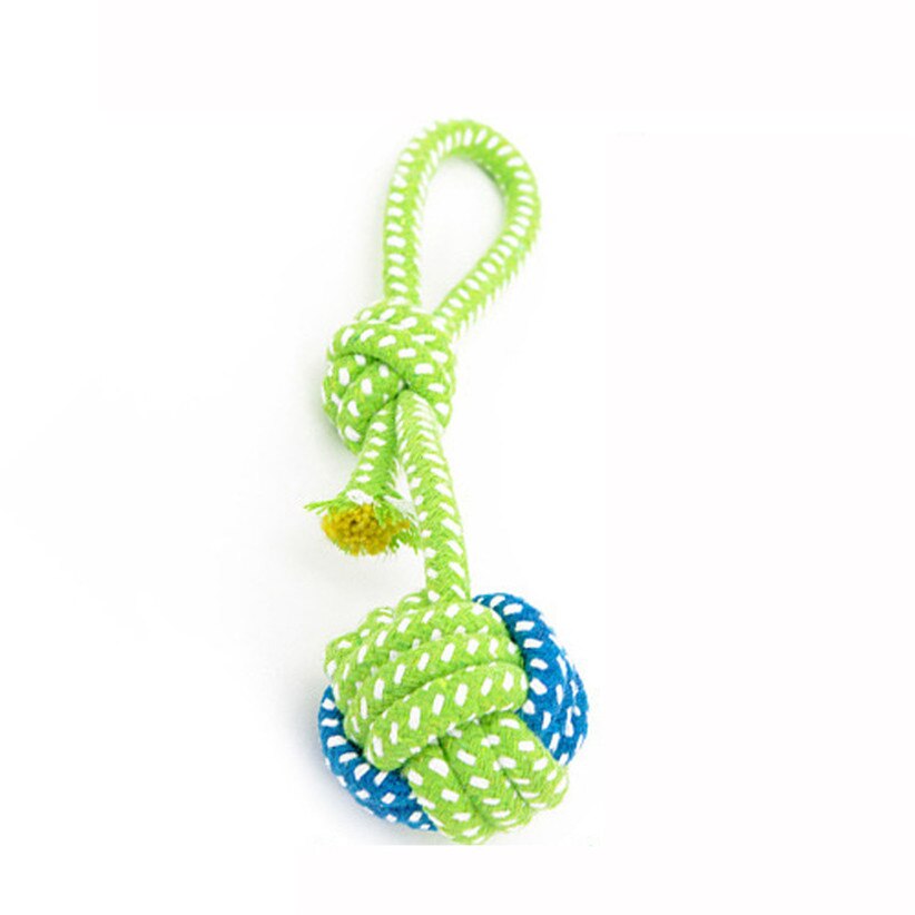 Green Rope Ball Dog Toy