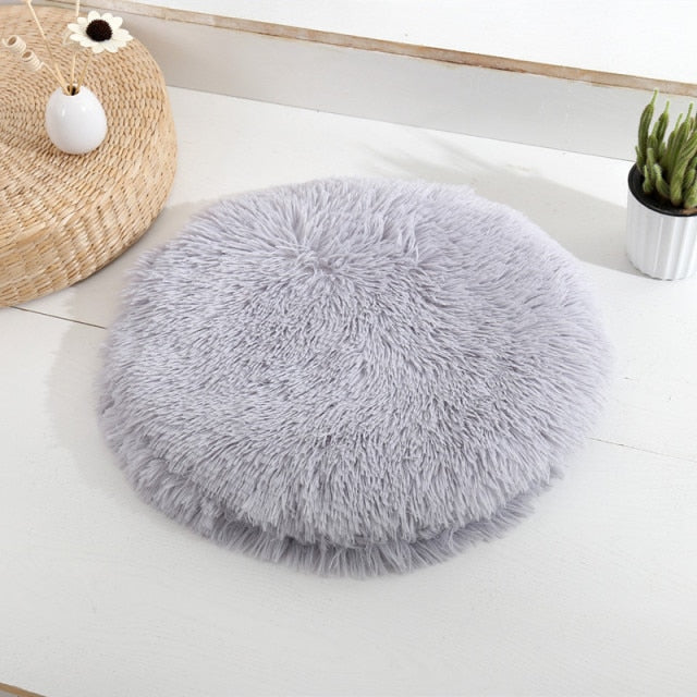 Soft Round Pet Bed - Dogs/Cats