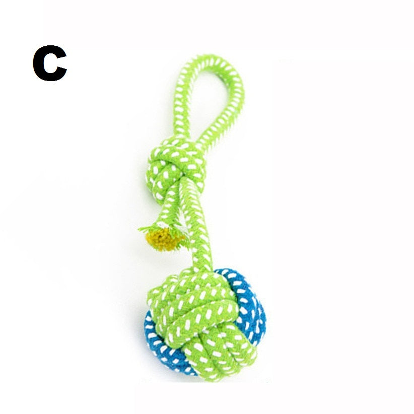 Green Rope Ball Dog Toy