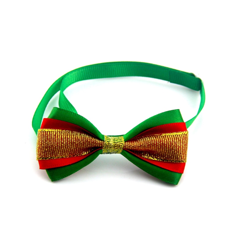 Christmas Pet Bow Collar - Holiday Bows for Cats and Dogs