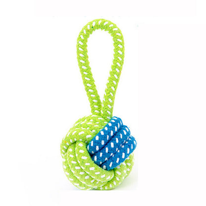 Green Rope Ball Dog Toy