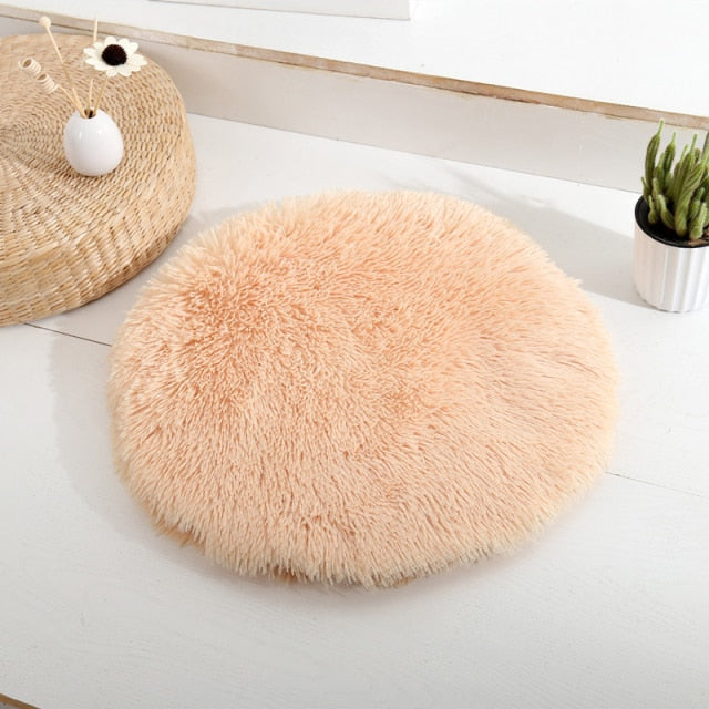 Soft Round Pet Bed - Dogs/Cats